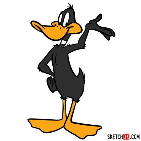 How To Draw Daffy Duck Step By Step Drawing Tutorials Looney Tunes