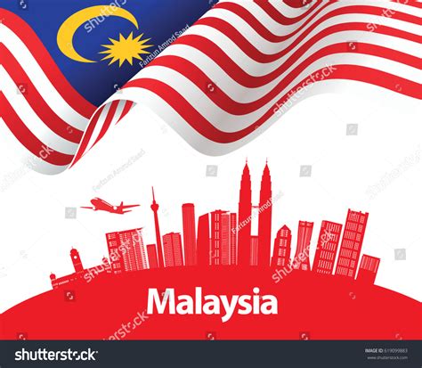 In malaysia, doctors day is celebrated on 10th october. Vector Illustration Malaysia Flag City Kuala Stock Vector ...