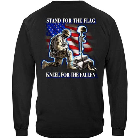 I Stand For The Flag Kneel For The Fallen Premium T Shirt Military
