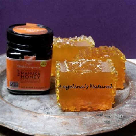 Raw Manuka Honey Soap With Honey Powder Turmeric A Natural Etsy