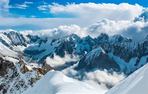 Wallpaper Sky Landscape Nature Beautiful Winter Mountains View