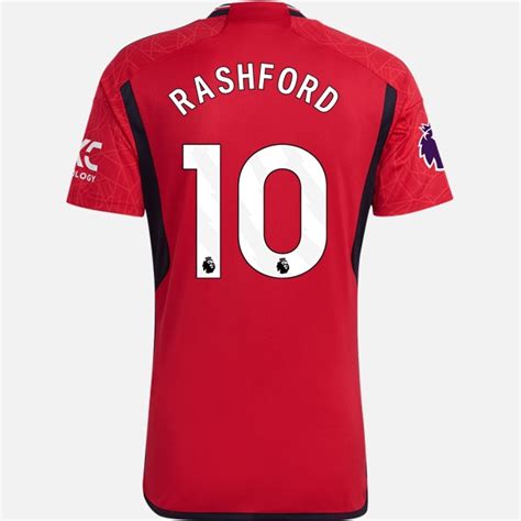 Koszulka Manchester United Marcus Rashford 10 Główna 2023 2024 Krótki