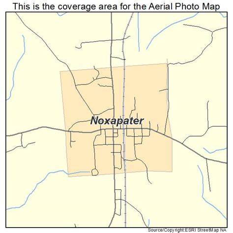 Aerial Photography Map Of Noxapater Ms Mississippi