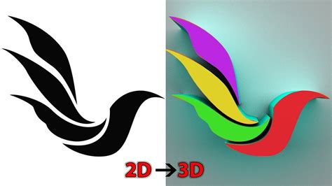 How To Convert 2d Image To A Beautiful Looking 3d Logo Using Photoshop