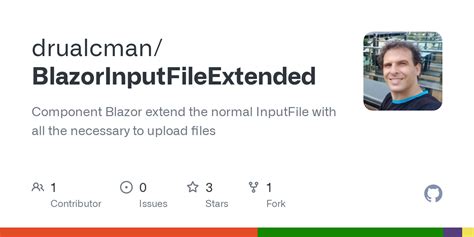 GitHub Drualcman BlazorInputFileExtended Component Blazor Extend The Normal InputFile With
