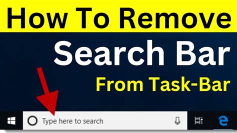 How To Remove Windows 10 Search Bar From Taskbar Disableenable