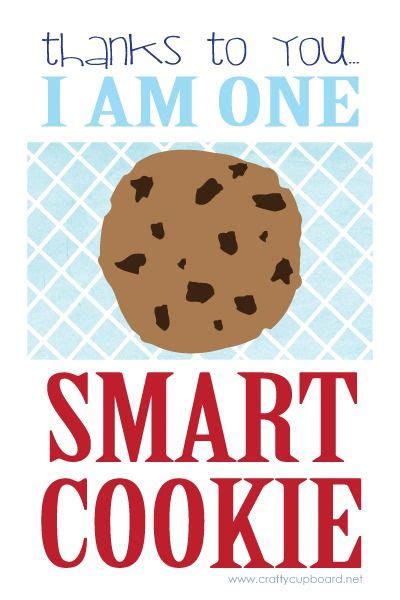Teacher T One Smart Cookie Printable Crafty Cupboard Smart