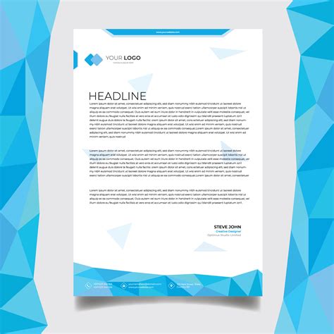 Corporate Business Letterhead Design 633815 Vector Art At Vecteezy