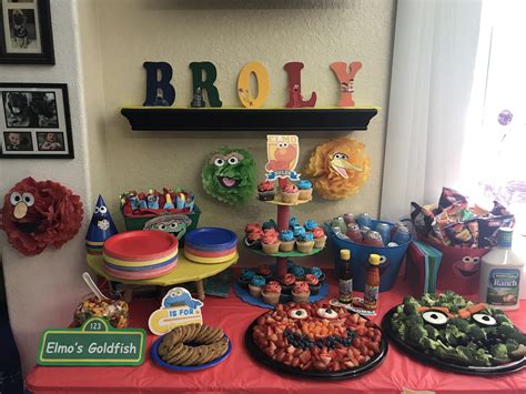 Sesame Street diy decorations and food | Diy decor, Food, Diy