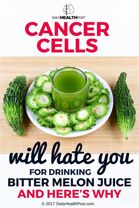 We highly suggest adding them to your. Juice of Bitter Melons Can Kill Cancer Cells
