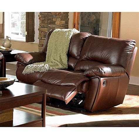 Clayton Chocolate Bi Cast Leather Double Recliner Loveseat Free