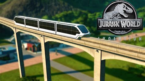 Jurassic World Evolution 9 Mise En Place Du Monorail Youtube