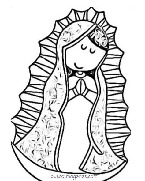 Lista Foto Imagenes De La Virgen De Guadalupe Animada Para Colorear Alta Definici N Completa