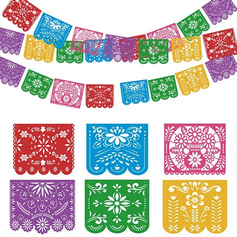 Buy Mexican Party Banners Plastic Papel Picado Banner Fiesta Mexicana