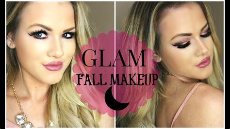 Glam Fall Makeup Bronze Eyes And Plum Lips Youtube
