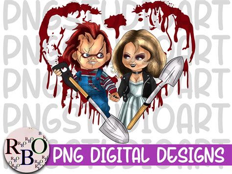 Chucky Bride Of Chucky Png Digital Download Heart Png Etsy Canada