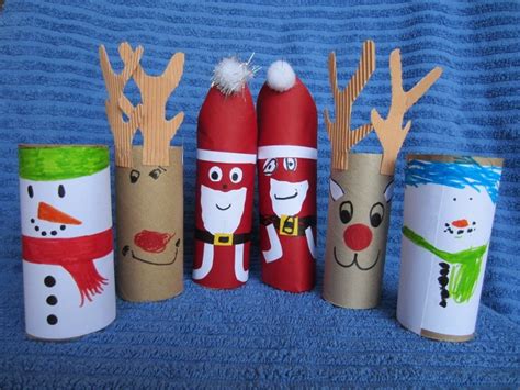 Toilet Paper Roll Santa Reindeer Snowman Christmas Crafts For Kids