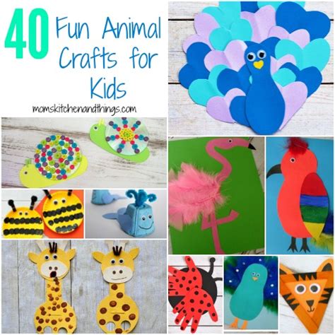 40 Fun Animal Crafts For Kids Crafty Morning