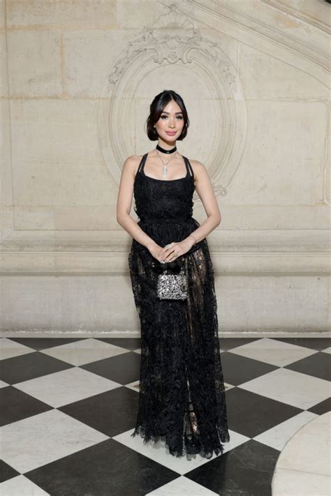 Heart Evangelista Wore A Dior Spring Summer 2023 Black Lace Dress By