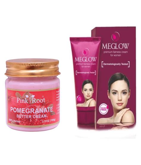 Pink Root Pomegranate Butter Cream 100gm Meglow Women Fairness Cream