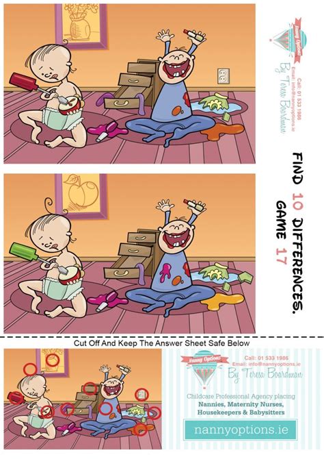 Games For Kids Find 10 Differences Game 17 Nanny Options By
