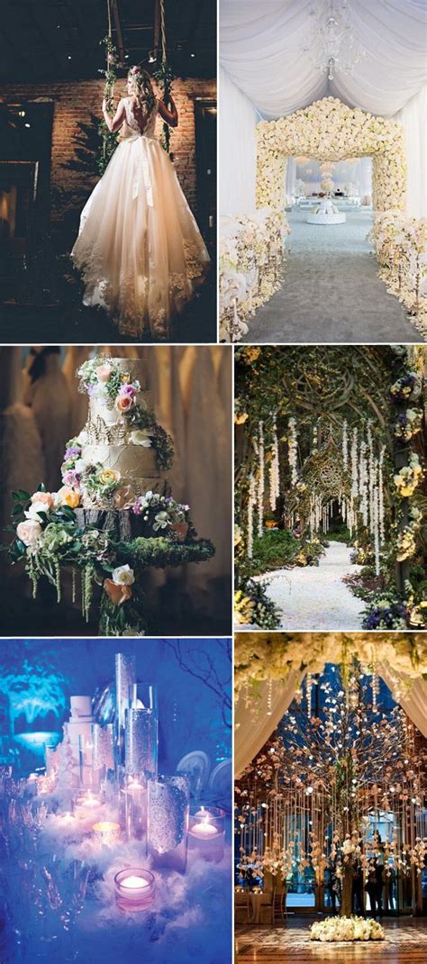 dramatic fairytale wedding trends and themes 2016 2016 Wedding Trends