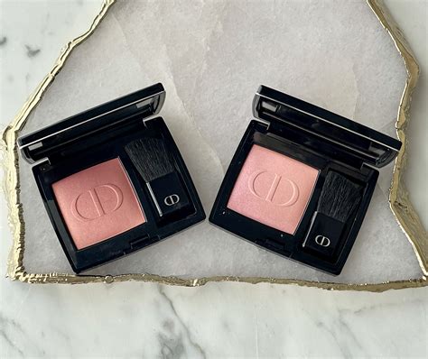 Dior Rouge Blush In Hologram And Rose Montaigne Review And Swatches