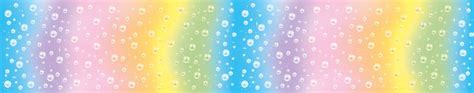Metallic Wandbordüre Meerjungfrau Wasserblasen Regenbogen 18 Cm
