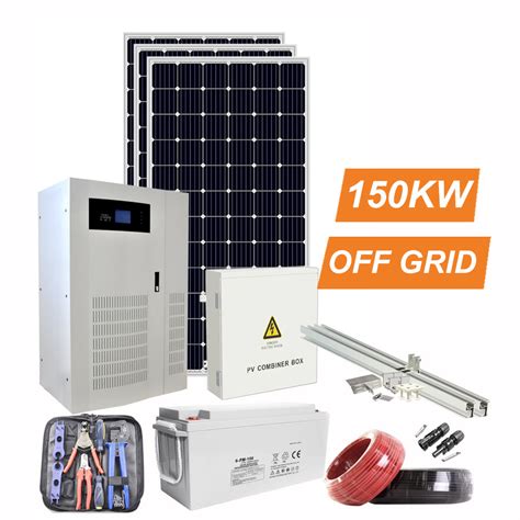 Complete Set Offgrid 150 Kw Off Grid Solar System Price List China