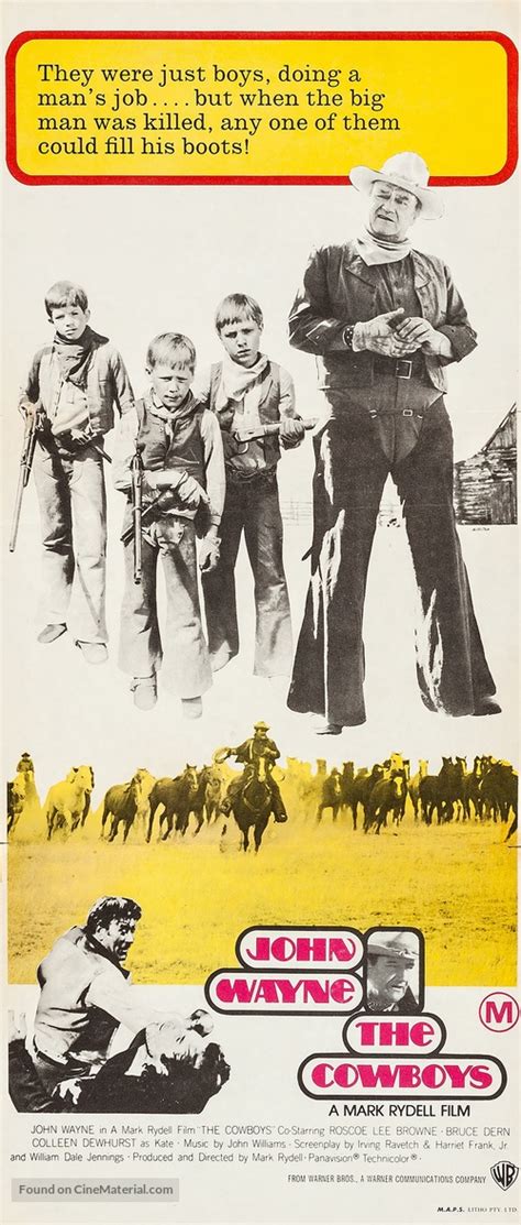 The Cowboys 1972 Australian Movie Poster