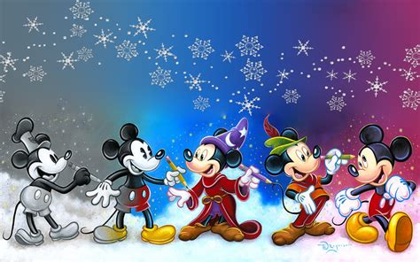 Mickey Mouse Cartoons Art Cinemascopic Desktop Wallpaper Hd High