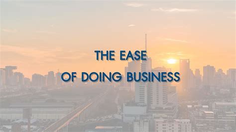 The Ease Of Doing Business Wha Group