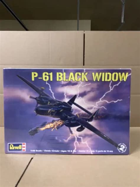 Scale P Black Widow Plastic Model Airplane Kit Revell No