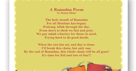 Top 4 Great Ramadan Poems For Children Best Holiday Pictures