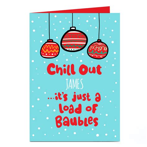 Buy Personalised Fruitloops Christmas Card Chill Out For Gbp 229