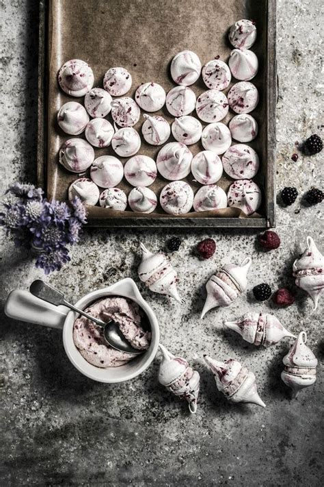 Blackberry Raspberry Meringue Kisses Raspberry Meringue Meringue