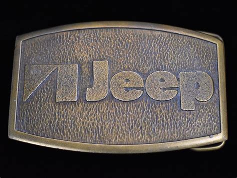 1975 Jeep Vintage Belt Buckle Wyoming Studios Etsy Vintage Belt