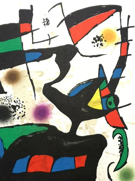 Joan Miro Abstract Composition Original Handsigned Lithograph 1973