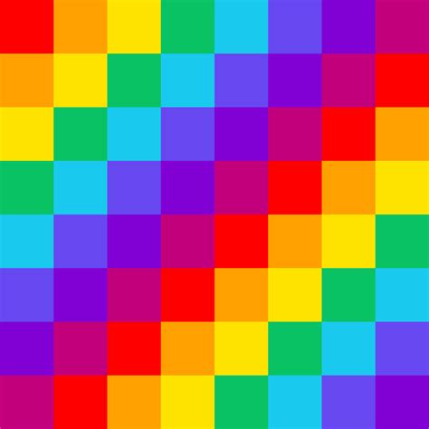 Rainbow Checker Pattern Openclipart