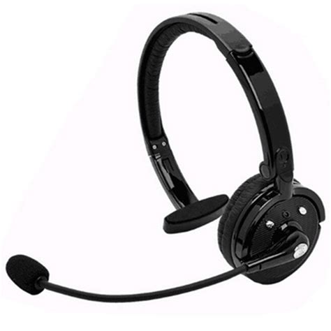 Amgra Bluetooth Headset Over The Head Boom Mic Wireless Headphone Noise