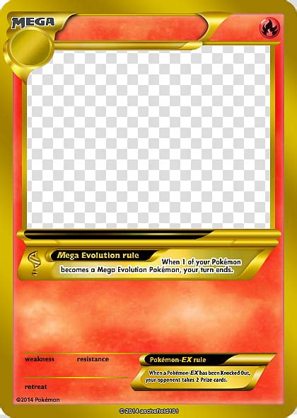 Blank Fire Type Pokemon Card