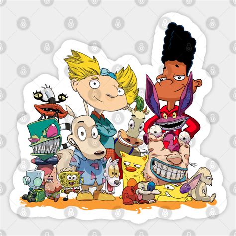 90s Nick Nickelodeon Sticker Teepublic