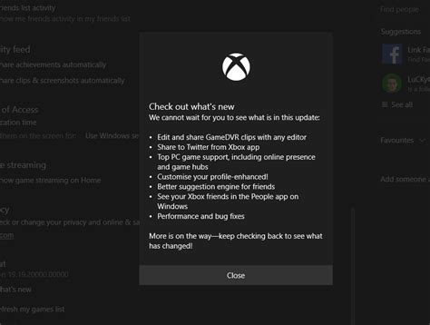 Xbox App For Windows 10 Updated With New Features Insiders Only