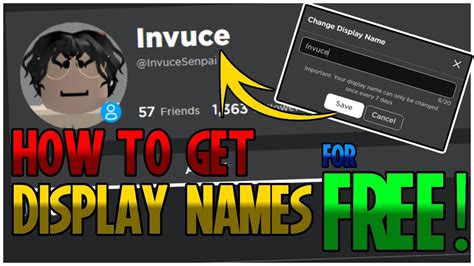 How To Get Display Names For Free In Roblox Youtube