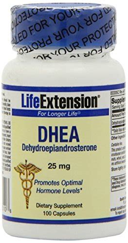 life extension dhea 25 mg 100 capsules