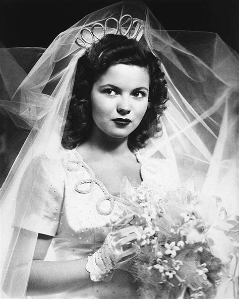 Shirley Temple On Her Wedding Day 1945 1940s Wedding Vintage Wedding