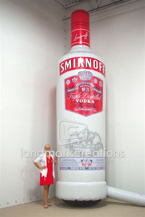 Smirnoff Giant Inflatable Vodka Bottle Replica