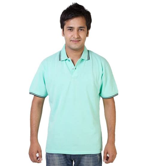 Monarch Combo Of Turquoise Green Olive Cotton Polo T Shirts Buy