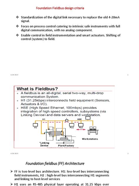 L10 Foundation Fieldbus Pdf Communications Protocols Physical