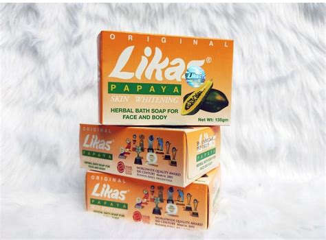 Likas Papaya Herbal Soap For Skin Whitening Pigmentation Dark Spots